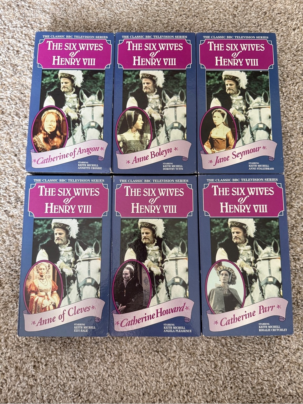 BBC Six Wives of Henry VIII Complete VHS Set 📼👑